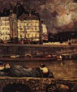 James Wilson Morrice The Left Branch of the Seine before the Place Dauphine oil painting picture wholesale